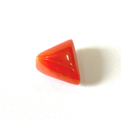 Natural Coral (Moonga) - 30.95 cts (Triangular) - Himalaya Rudraksha Anusandhan Kendra