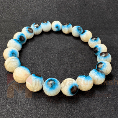 Natural Evil Eye Stone Bracelet - Himalaya Rudraksha Anusandhan Kendra
