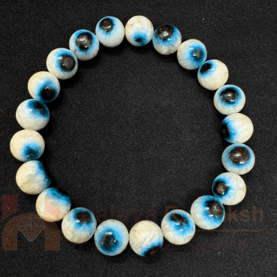 Natural Evil Eye Stone Bracelet - Himalaya Rudraksha Anusandhan Kendra