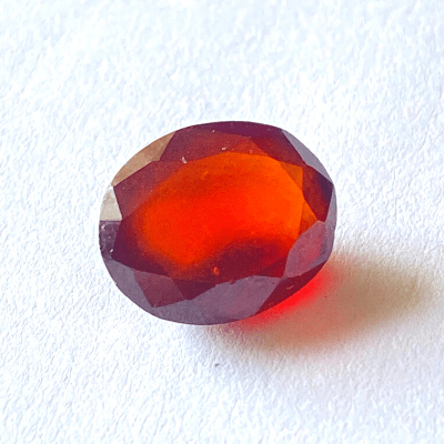 Natural Gomedha (Garnet) - 5.95 Cts - Himalaya Rudraksha Anusandhan Kendra