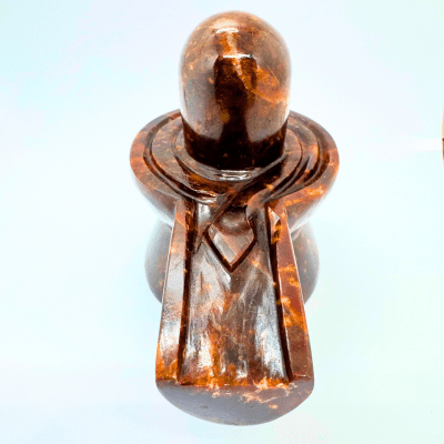 Natural Gomedha Stone Shivling - 628 Gms - Himalaya Rudraksha Anusandhan Kendra