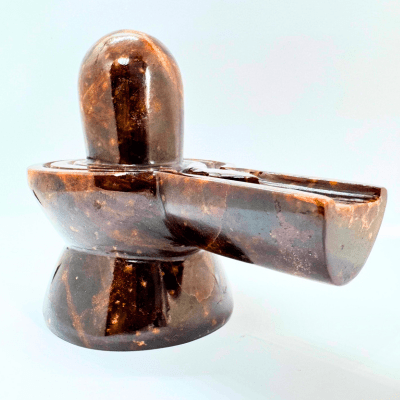 Natural Gomedha Stone Shivling - 628 Gms - Himalaya Rudraksha Anusandhan Kendra