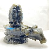 Natural Labrodorite Stone Shivling (2.880 kg) - Himalaya Rudraksha Anusandhan Kendra