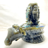 Natural Labrodorite Stone Shivling (2.880 kg) - Himalaya Rudraksha Anusandhan Kendra