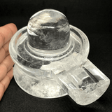 Natural Sphatik Shivling - 893 Gms - Himalaya Rudraksha Anusandhan Kendra