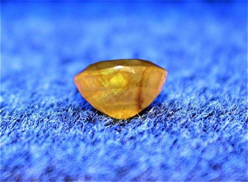 Natural Yellow Sapphire (Pukhraj - 8.80 cts) - Himalaya Rudraksha Anusandhan Kendra