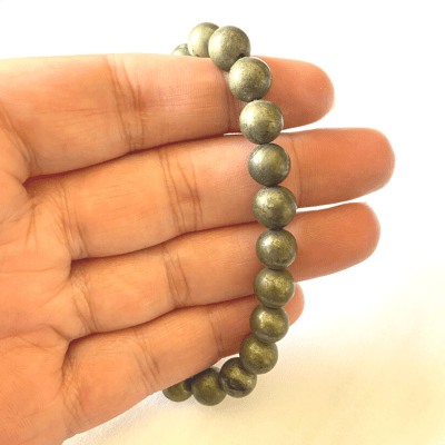 Pyrite Stone Bracelet - Himalaya Rudraksha Anusandhan Kendra