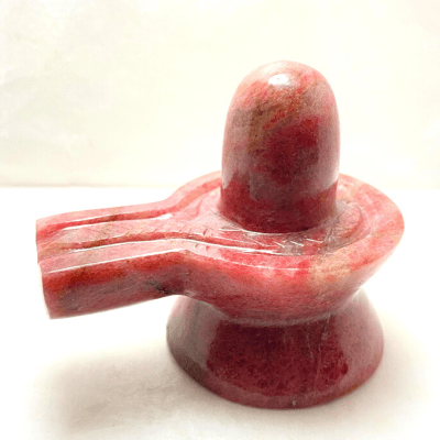 Rhodonite Stone Shivling - 460 gm - Himalaya Rudraksha Anusandhan Kendra