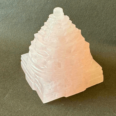 Rose Quartz Shreeyantra - Himalaya Rudraksha Anusandhan Kendra