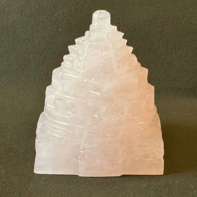 Rose Quartz Shreeyantra - Himalaya Rudraksha Anusandhan Kendra