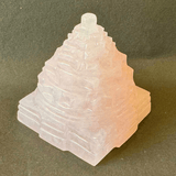 Rose Quartz Shreeyantra - Himalaya Rudraksha Anusandhan Kendra