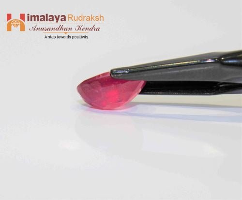 Ruby (Manik) - 15.90 cts - Himalaya Rudraksha Anusandhan Kendra