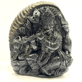 Shree Krishna Carved Shaligram - 675 Grams - Himalaya Rudraksha Anusandhan Kendra