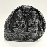 Siya Ram Carved Shaligram - 464 Grams - Himalaya Rudraksha Anusandhan Kendra