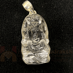Sphatik Ganesha Pendant In Silver - Himalaya Rudraksha Anusandhan Kendra