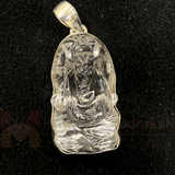 Sphatik Ganesha Pendant In Silver - Himalaya Rudraksha Anusandhan Kendra
