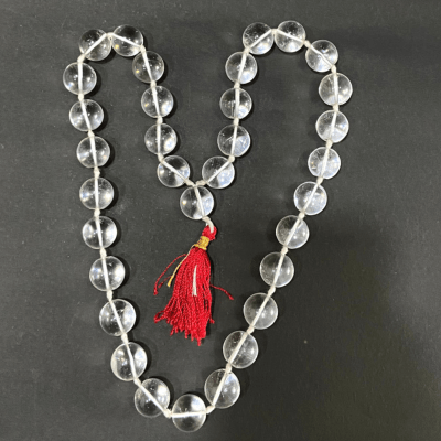 Sphatik Kantha - 20.00 mm (plane cut) - Himalaya Rudraksha Anusandhan Kendra