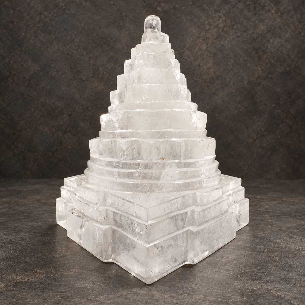 Sphatik Shreeyantra - 2.335 Kgs - Himalaya Rudraksha Anusandhan Kendra