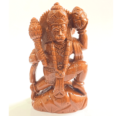 Sunstone Hanumanji - Himalaya Rudraksha Anusandhan Kendra