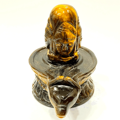 Tiger Stone Panchmukhi Shivling - (623 Gms) - Himalaya Rudraksha Anusandhan Kendra