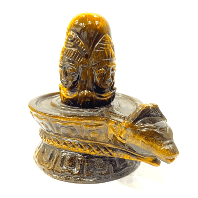Tiger Stone Panchmukhi Shivling - (623 Gms) - Himalaya Rudraksha Anusandhan Kendra
