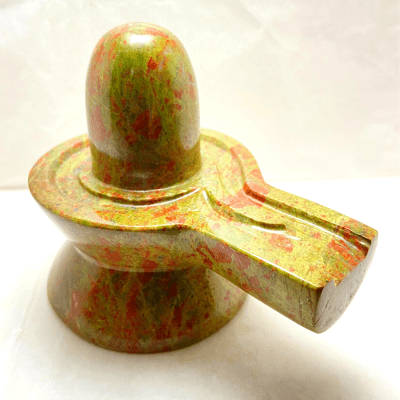 Unakite Stone Shivling - 930 gm - Himalaya Rudraksha Anusandhan Kendra