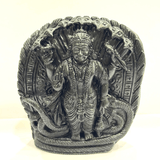Vishnu Carved Shaligram - 435 grams - Himalaya Rudraksha Anusandhan Kendra