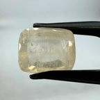 White Sapphire (Pukhraj - 8.15 cts) - Ceylonese - Himalaya Rudraksha Anusandhan Kendra