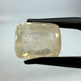 White Sapphire (Pukhraj - 8.15 cts) - Ceylonese - Himalaya Rudraksha Anusandhan Kendra