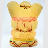 Yellow Agate Ganesha - 517 Gms - Himalaya Rudraksha Anusandhan Kendra