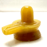 Yellow Agate Stone Shivling - 54 gm - Himalaya Rudraksha Anusandhan Kendra