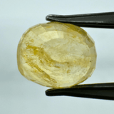 Yellow Sapphire (Pukhraj - 11.10 cts) - Ceylonese - Himalaya Rudraksha Anusandhan Kendra