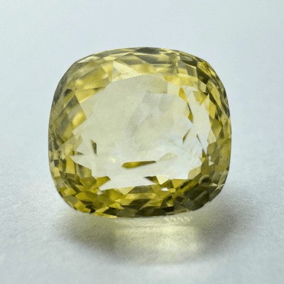 Yellow Sapphire (Pukhraj - 4.75 cts) - Ceylonese (Super Premium) - Himalaya Rudraksha Anusandhan Kendra