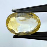 Yellow Sapphire (Pukhraj - 5.90 cts) - Ceylonese (Super Premium) - Himalaya Rudraksha Anusandhan Kendra