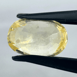 Yellow Sapphire (Pukhraj - 5.95 cts) - Ceylonese (Super Premium) - Himalaya Rudraksha Anusandhan Kendra
