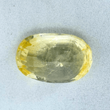 Yellow Sapphire (Pukhraj - 5.95 cts) - Ceylonese (Super Premium) - Himalaya Rudraksha Anusandhan Kendra