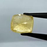 Yellow Sapphire (Pukhraj - 6.25 cts) - Ceylonese - Himalaya Rudraksha Anusandhan Kendra