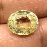 Yellow Sapphire (Pukhraj - 6.65 cts) - Ceylonese (Super Premium) - Himalaya Rudraksha Anusandhan Kendra
