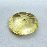 Yellow Sapphire (Pukhraj - 6.65 cts) - Ceylonese (Super Premium) - Himalaya Rudraksha Anusandhan Kendra