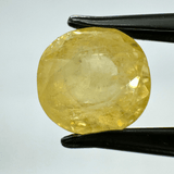 Yellow Sapphire (Pukhraj - 7.00 cts) - Ceylonese - Himalaya Rudraksha Anusandhan Kendra