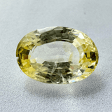 Yellow Sapphire (Pukhraj - 7.00 cts) - Ceylonese (Super Premium) - Himalaya Rudraksha Anusandhan Kendra