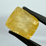 Yellow Sapphire (Pukhraj - 7.20 cts) - Ceylonese - Himalaya Rudraksha Anusandhan Kendra