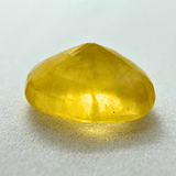 Yellow Sapphire (Pukhraj - 7.40 cts) - Ceylonese - Himalaya Rudraksha Anusandhan Kendra