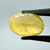 Yellow Sapphire (Pukhraj - 7.40 cts) - Ceylonese - Himalaya Rudraksha Anusandhan Kendra