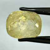 Yellow Sapphire (Pukhraj - 7.45 cts) - Ceylonese - Himalaya Rudraksha Anusandhan Kendra