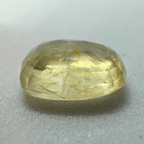 Yellow Sapphire (Pukhraj - 7.75 cts) - Ceylonese - Himalaya Rudraksha Anusandhan Kendra