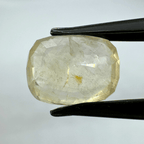 Yellow Sapphire (Pukhraj - 7.75 cts) - Ceylonese - Himalaya Rudraksha Anusandhan Kendra