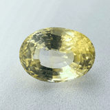 Yellow Sapphire (Pukhraj - 7.90 cts) - Ceylonese (Super Premium) - Himalaya Rudraksha Anusandhan Kendra