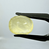 Yellow Sapphire (Pukhraj - 8.10 cts) - Ceylonese - Himalaya Rudraksha Anusandhan Kendra