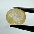 Yellow Sapphire (Pukhraj - 8.30 cts) - Ceylonese - Himalaya Rudraksha Anusandhan Kendra